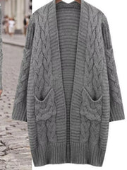 Chunky Knit Open-Front Cardigan