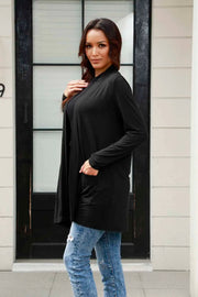 Open-Front Long-Sleeve Cardigan Pocketed - Plus Size