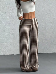 Striped Wide-Leg Pants
