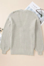 Chunky Knit Button-Down Cardigan