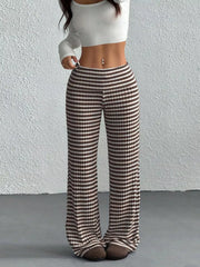 Striped Wide-Leg Pants