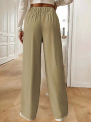 High-Waist Wide-Leg Pants - Plus Size
