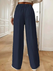 High-Waist Wide-Leg Pants - Plus Size