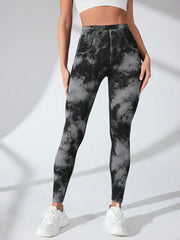 Tie-Dye High-Waist Active Leggings