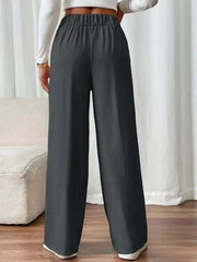 High-Waist Wide-Leg Pants - Plus Size