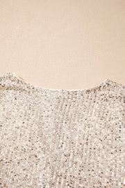 Sparkling Sequin Long-Sleeve Bodysuit