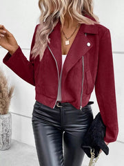 Zip Up Cropped Jacket