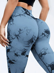Tie-Dye High-Waist Active Leggings