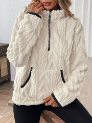 Half Zip Long-Sleeve Sweatshirt