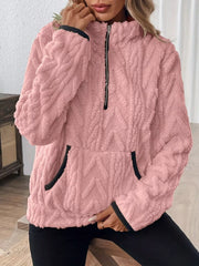 Half Zip Long-Sleeve Sweatshirt