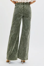 RISEN High-Rise Wide-Leg Corduroy Jeans - Plus Size