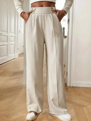 High-Waist Wide-Leg Pants - Plus Size