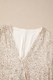 Sparkling Sequin Long-Sleeve Bodysuit