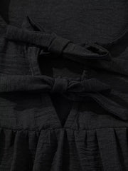 Bow Tie Neck 3/4-Sleeve Blouse