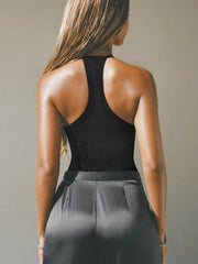Cutout Ribbed Tank Top