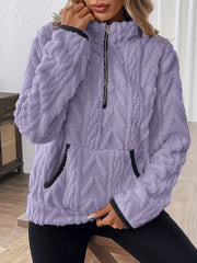 Half Zip Long-Sleeve Sweatshirt