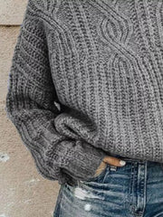 Turtleneck Long-Sleeve Sweater