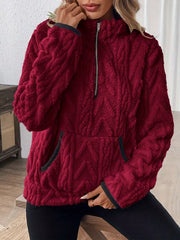 Half Zip Long-Sleeve Sweatshirt