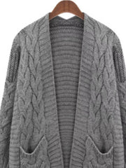 Chunky Knit Open-Front Cardigan