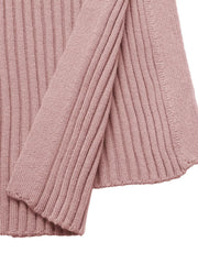 Rib-Knit Square-Neck Bodycon Sweater Dress