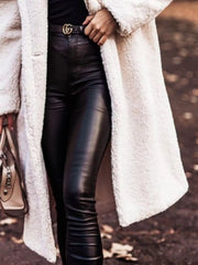 Teddy Bear Hooded Longline Outerwear