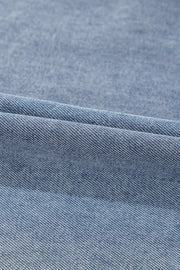 Vintage Wash Denim Dress Pocketed