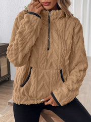 Half Zip Long-Sleeve Sweatshirt