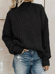 Turtleneck Long-Sleeve Sweater