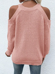 Cold-Shoulder Knit Sweater