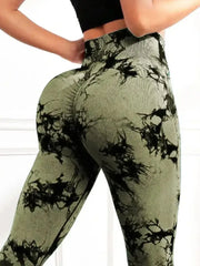 Tie-Dye High-Waist Active Leggings
