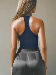 Cutout Ribbed Tank Top