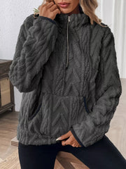 Half Zip Long-Sleeve Sweatshirt