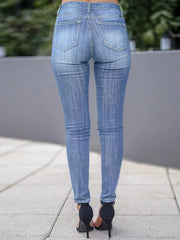 Skinny Fit Washed Jeans