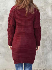 Chunky Knit Open-Front Cardigan