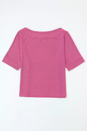 Rib-Knit Off-Shoulder Blouse