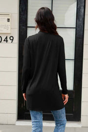 Open-Front Long-Sleeve Cardigan Pocketed - Plus Size