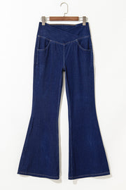 High-Waist Flare Jeans