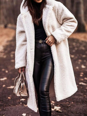 Teddy Bear Hooded Longline Outerwear