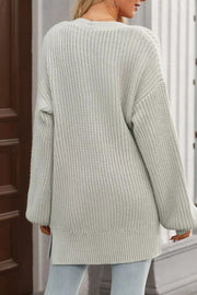 Chunky Knit Button-Down Cardigan