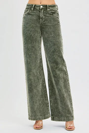 RISEN High-Rise Wide-Leg Corduroy Jeans - Plus Size