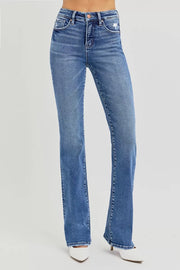 RISEN Tummy Control High-Rise Straight Jeans - Plus Size