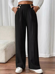 High-Waist Wide-Leg Pants - Plus Size