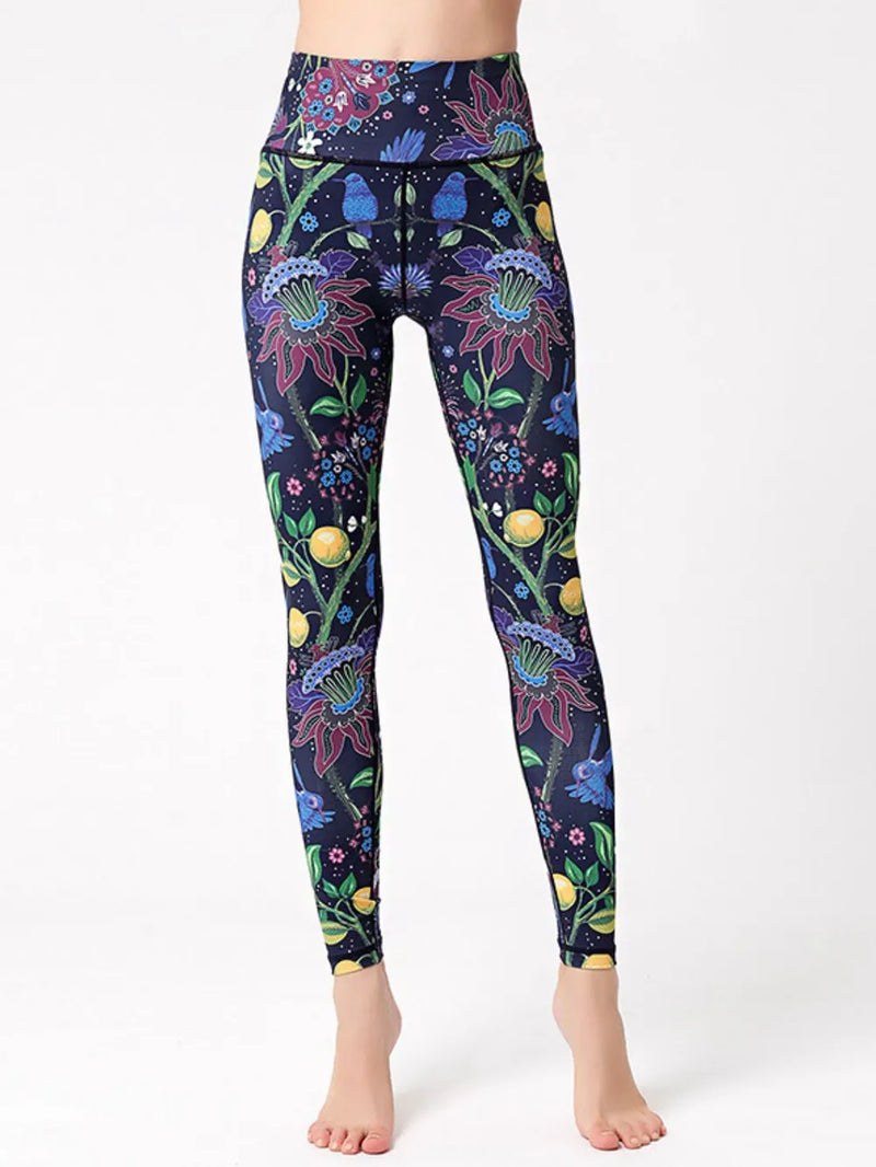 Printed High Waist Active Leggings