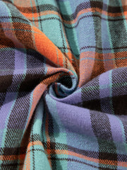 Plaid Button-Up Long-Sleeve Shirt