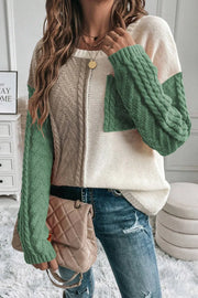 Color-Block Drop-Shoulder Sweater - Plus Size