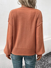 V-Neck Drop-Shoulder Sweater