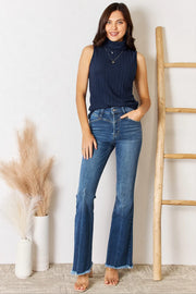 Ribbed Turtleneck Tank - Plus Size