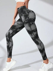 Tie-Dye High-Waist Active Leggings