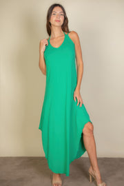 Solid Cami Double Strap Loose Fit Dress