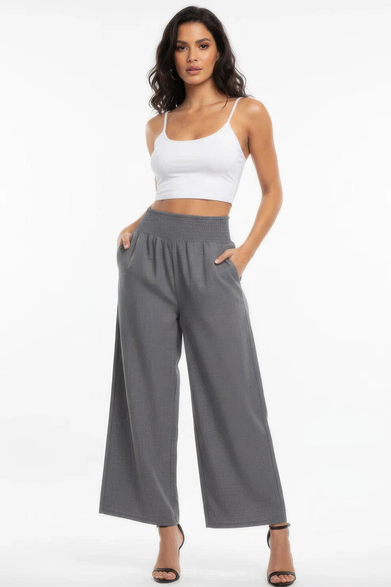 Sunday Ease High-Waist Wide-Leg Lounge Pants